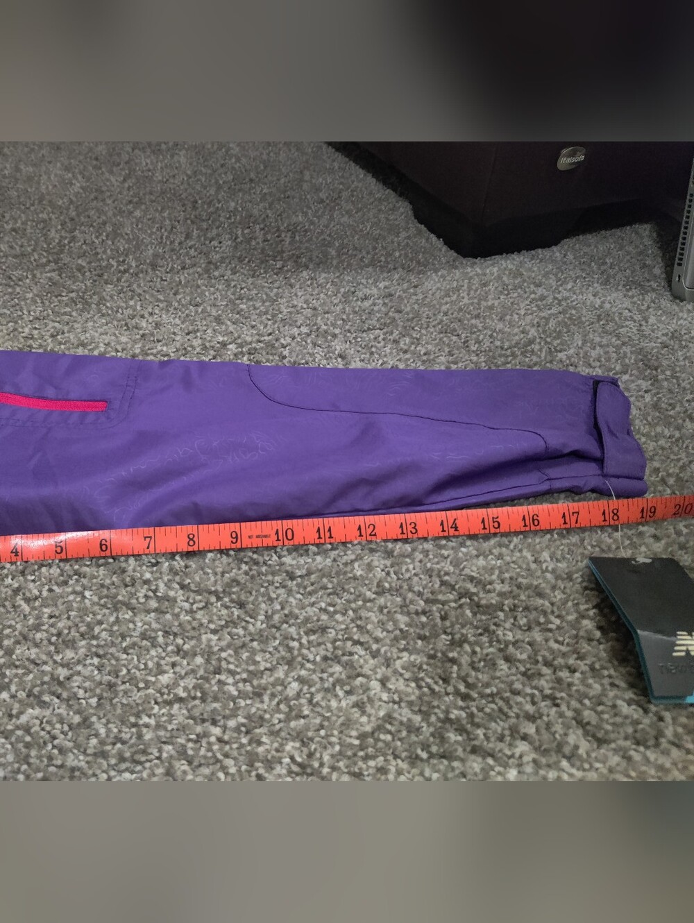 New Balance Purple Hooded Windbreaker with Pink Accents - Picture 5 of 7